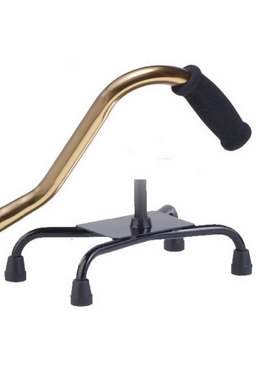 Large Base Quad Cane - Bronze