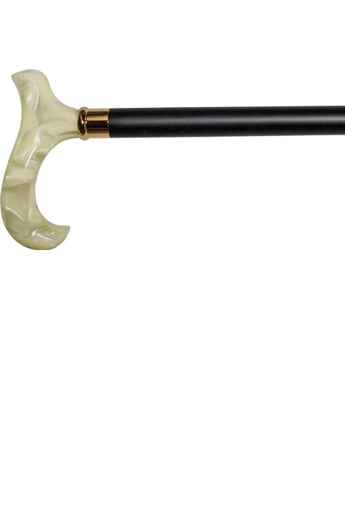 Acrylic Derby Handle Cane - Pearl