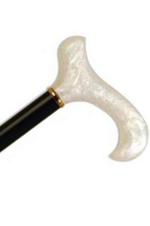 Acrylic Derby Handle Cane - Pearl