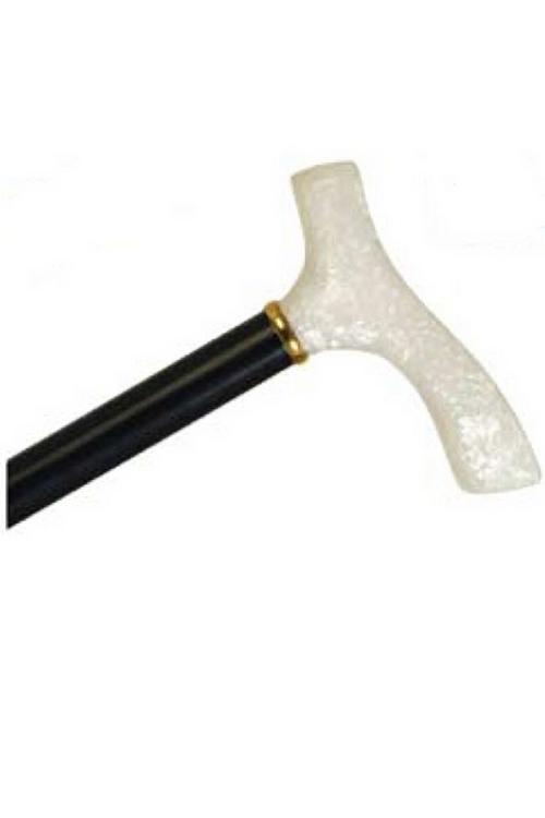 Acrylic Fritz Handle Cane - Pearl