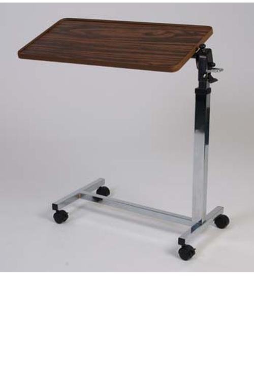 Adjustable Overbed Table With Tilt Top