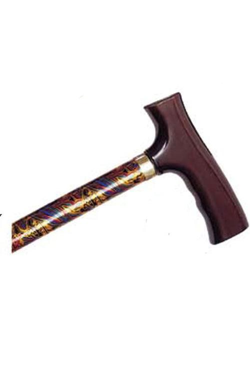 Adjustable Travel Folding Cane - Paisley