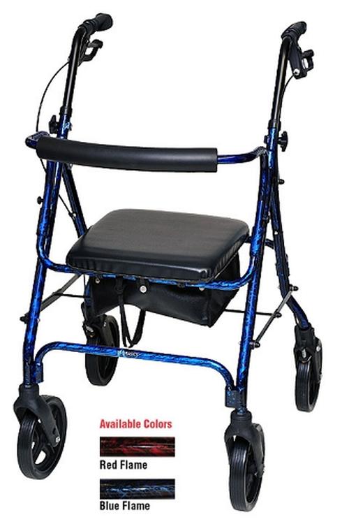 Deluxe Rollator With Loop Brakes 