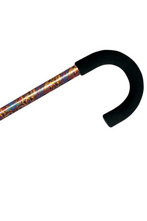 Designer Tourist Handle Adjustable Cane - Paisley