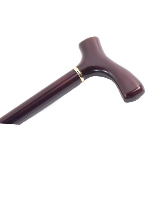 Fritz Handle Wood Cane - Rosewood Stain