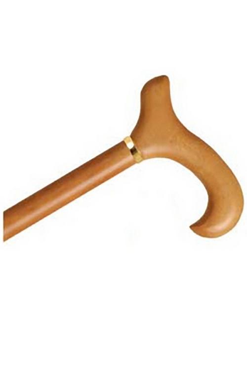 Ladies' Derby Handle Wood Cane - Natural Stain 