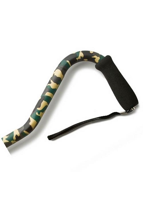 Offset Handle Aluminum Cane - Camouflage