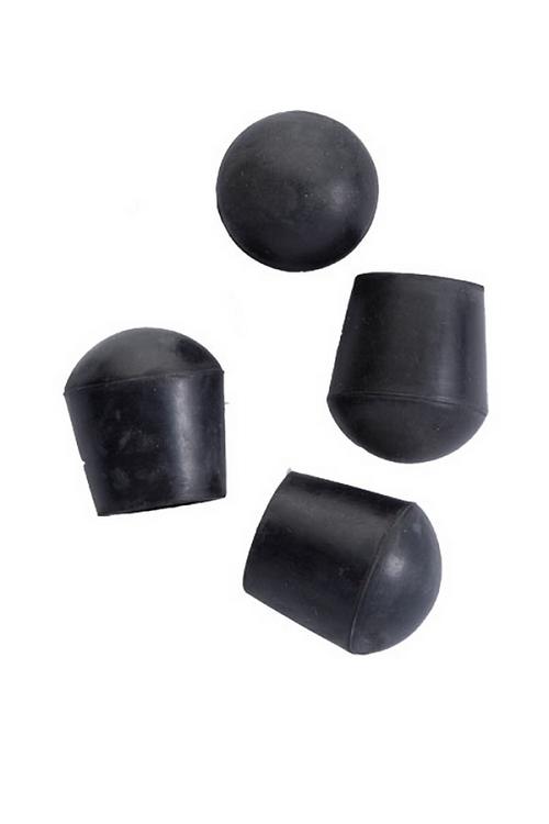 Replacement Rubber Tips Black For Quad seat Cane One Pair