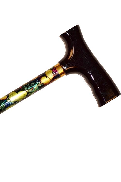 Straight Adjustable Cane - Butterfly