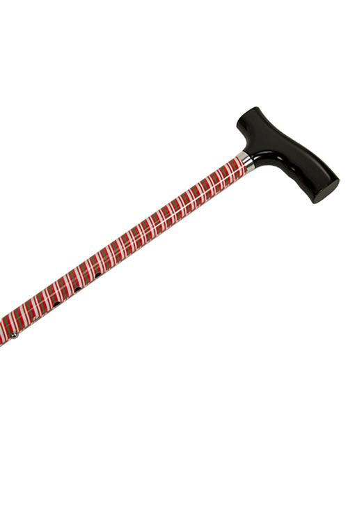 Straight Adjustable Cane - Candy Cane 