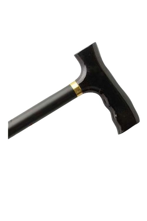 Straight Adjustable Cane - Matte Black