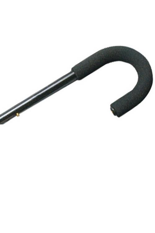 Tourist Handle Adjustable Cane - Black