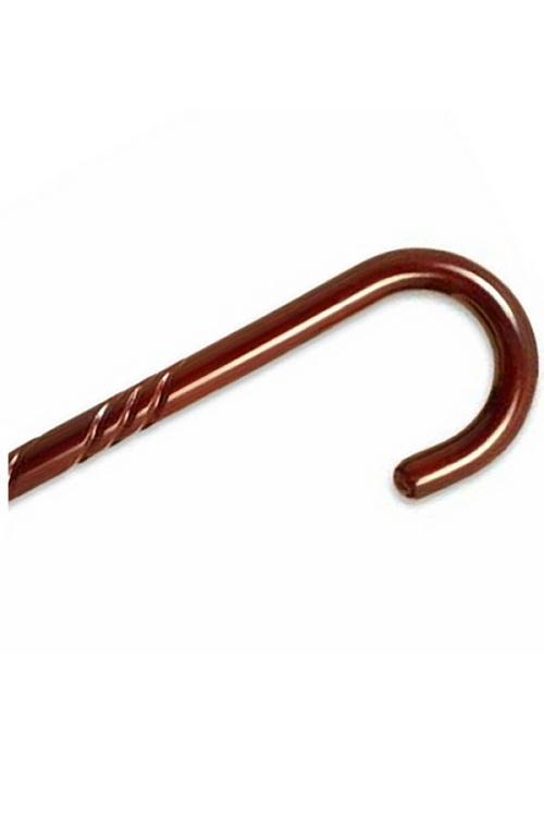 Tourist Handle Spiral Wood Cane - Rosewood Stain