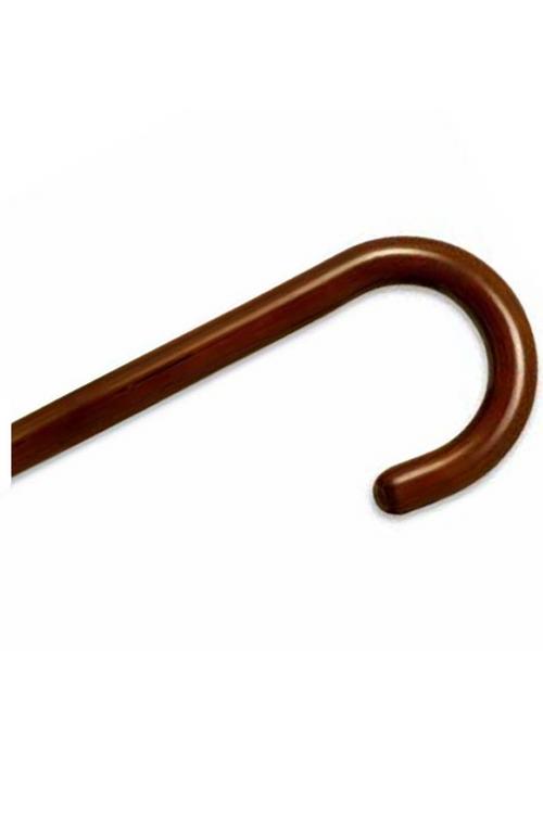 Tourist Handle Wood Cane - Walnut Stain 