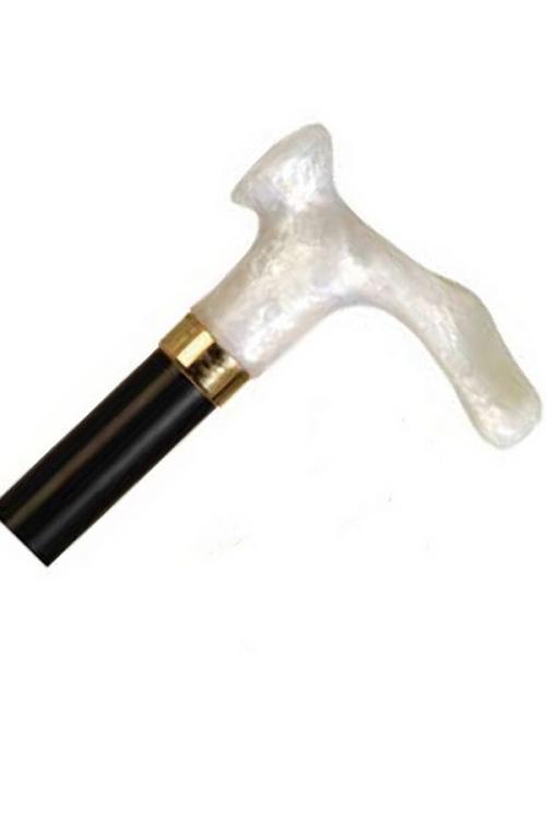 Wood Cane With Contour Handle - Pearl Handle